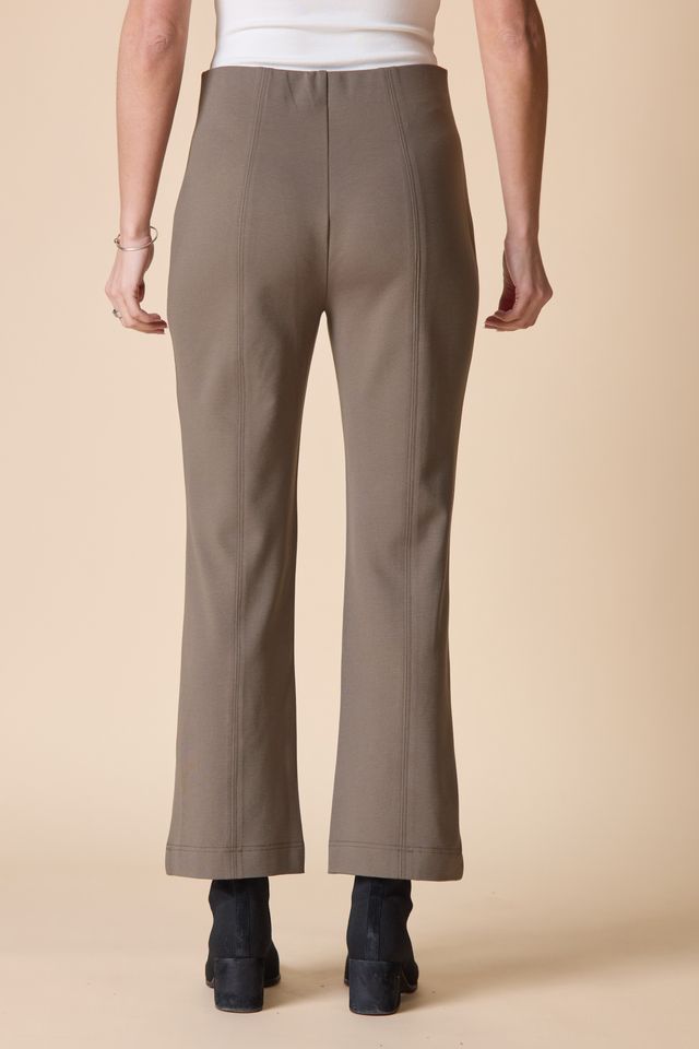 Luxe Ponte Kick Flare Pants - Umber