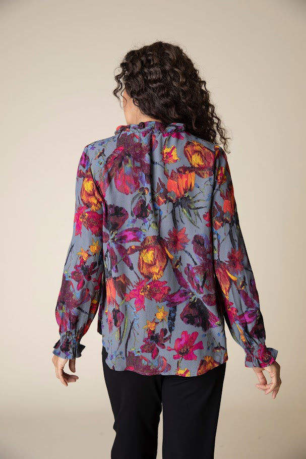 Vintage Floral Tunic - Iron