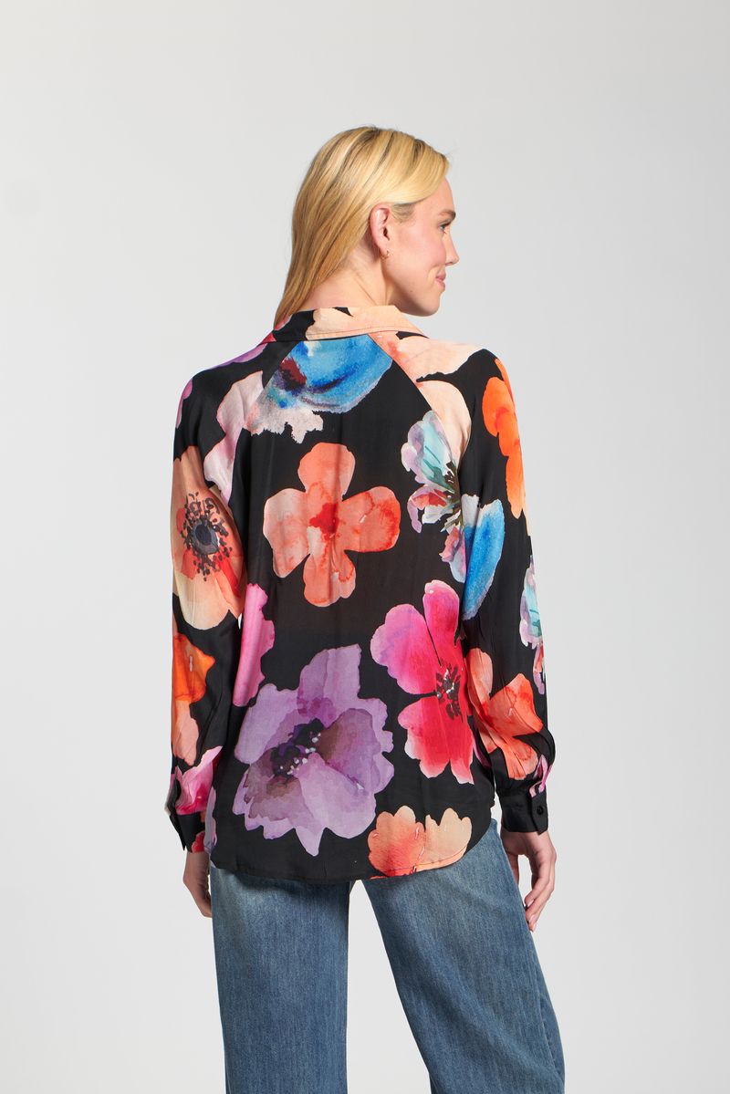 The Brielle Blouse - Bright Pink