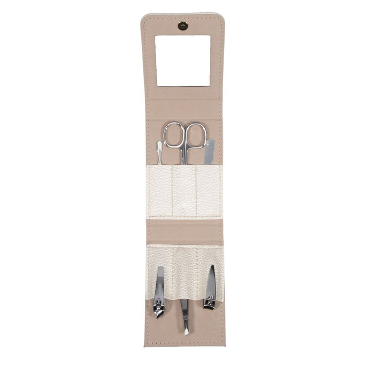 Leah Manicure Set - Pearl White