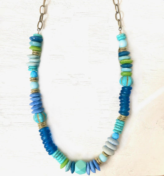 Esprit Mixed Necklace - Turquoise