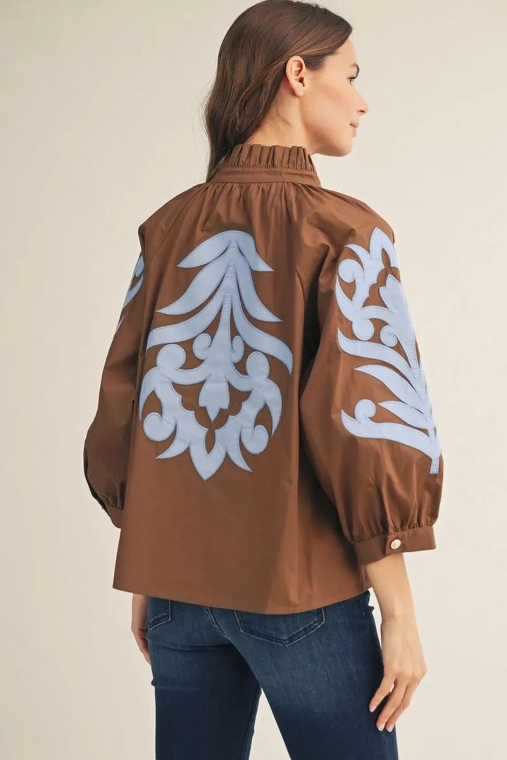 Just Because Top - Brown