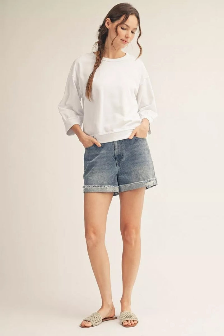 Easy Casula Top - White