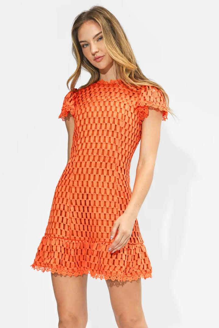 Kayla Mini Dress - Orange