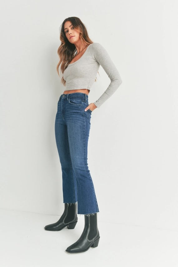 Slim Straight HR Jeans - Dark Denim