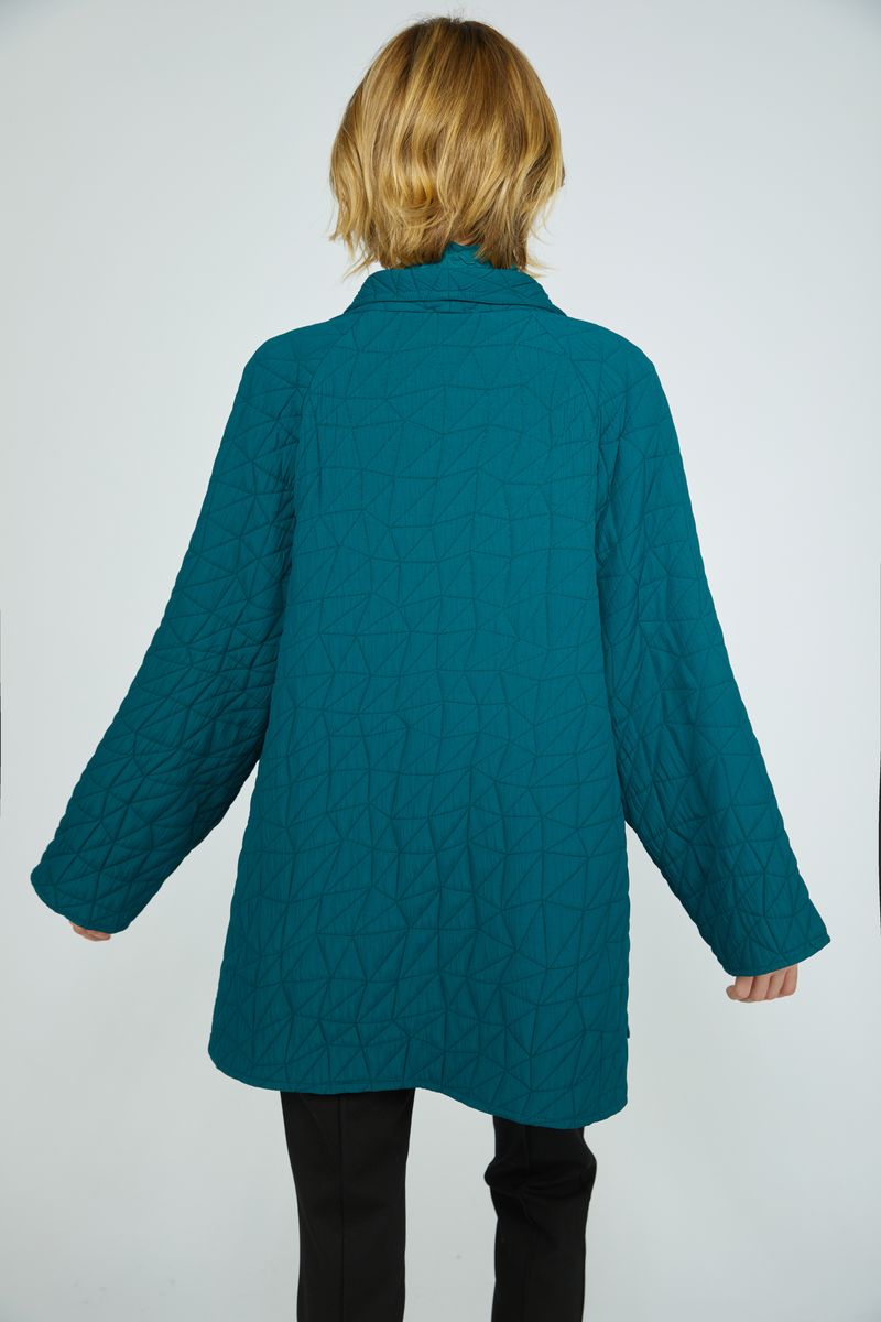 Kaleidoscope Quilted Coat - Marine