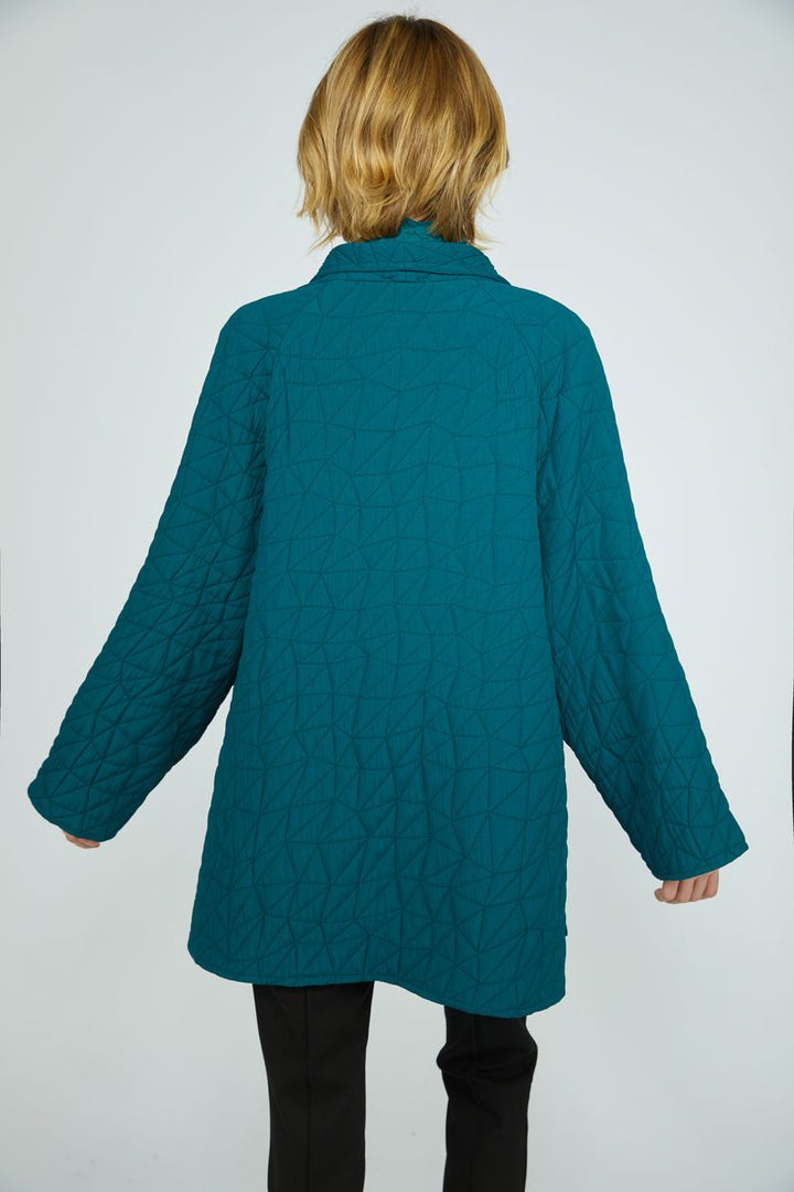 Kaleidoscope Quilted Coat - Marine