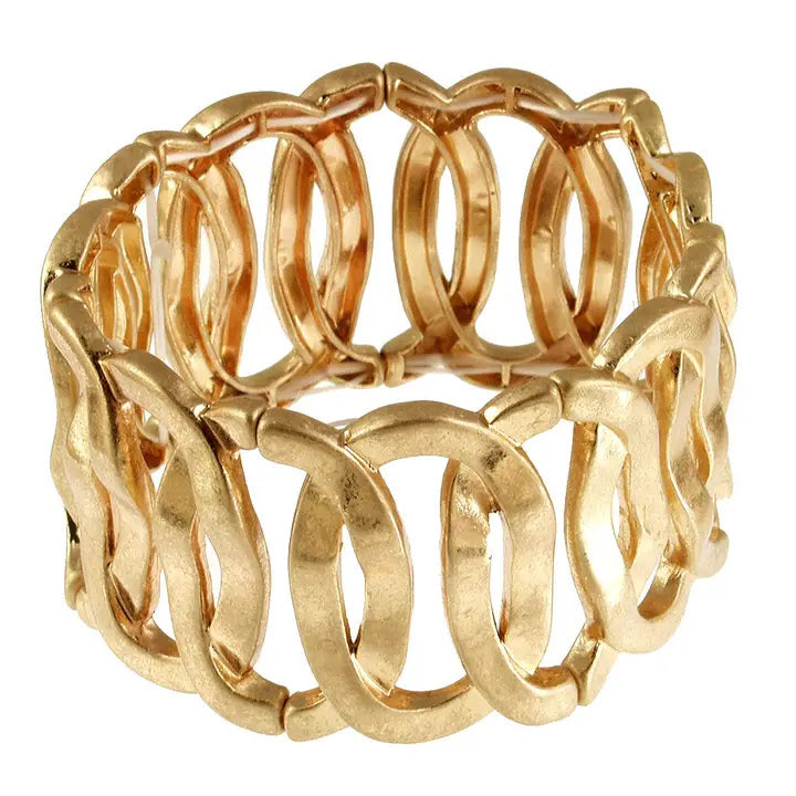 Oval Bracelet - Antique Gold