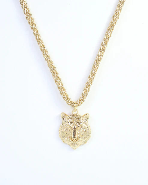 Corie Tiger Necklace - Gold