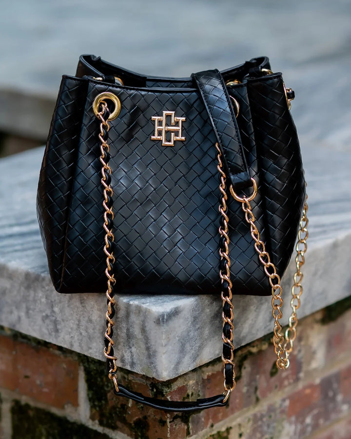 Lainey Mini Tote - Woven Black