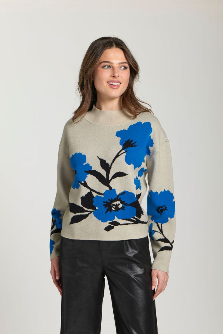 Oh So Floral Sweater - Blue Multi