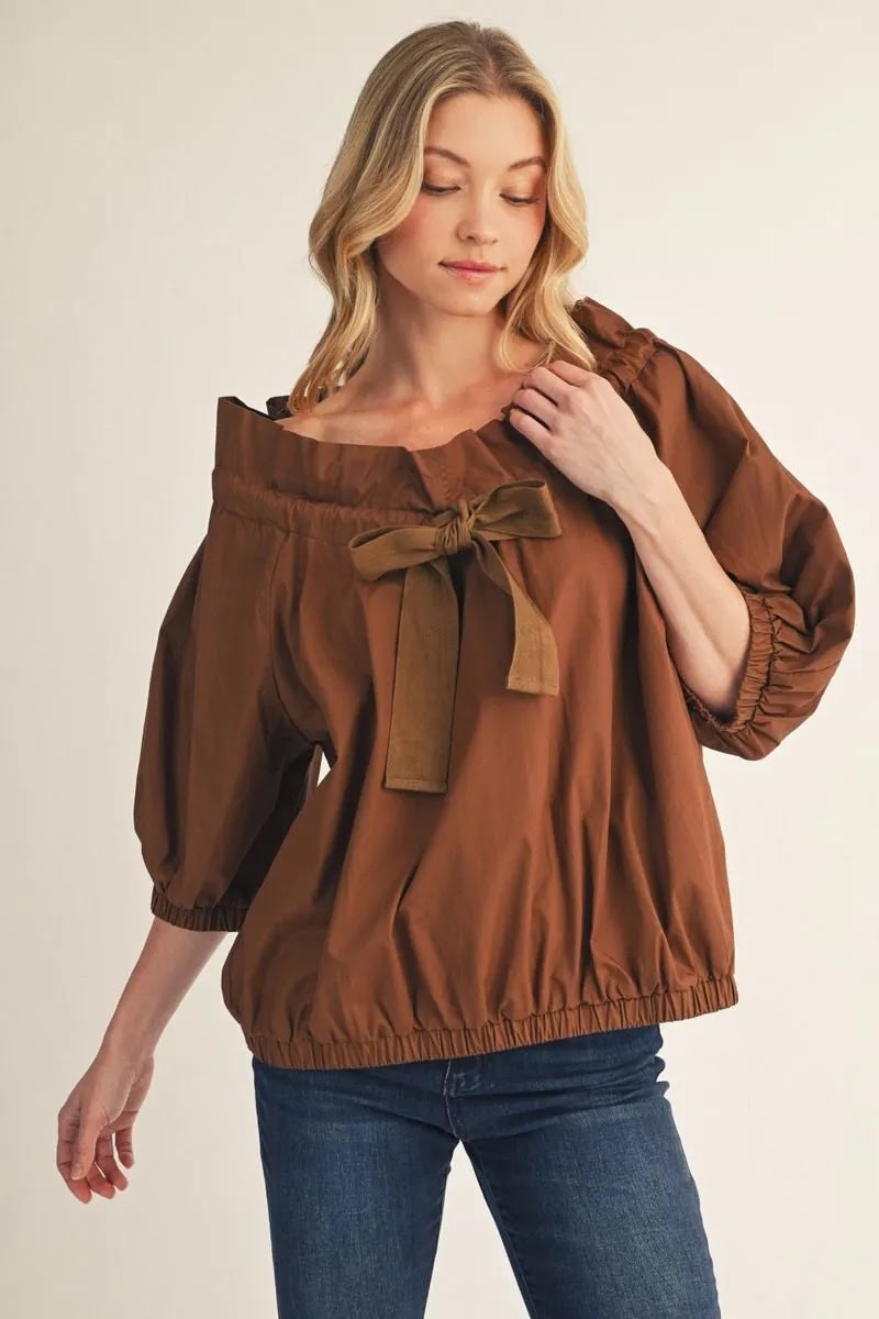 A Little Fun Top - Brown