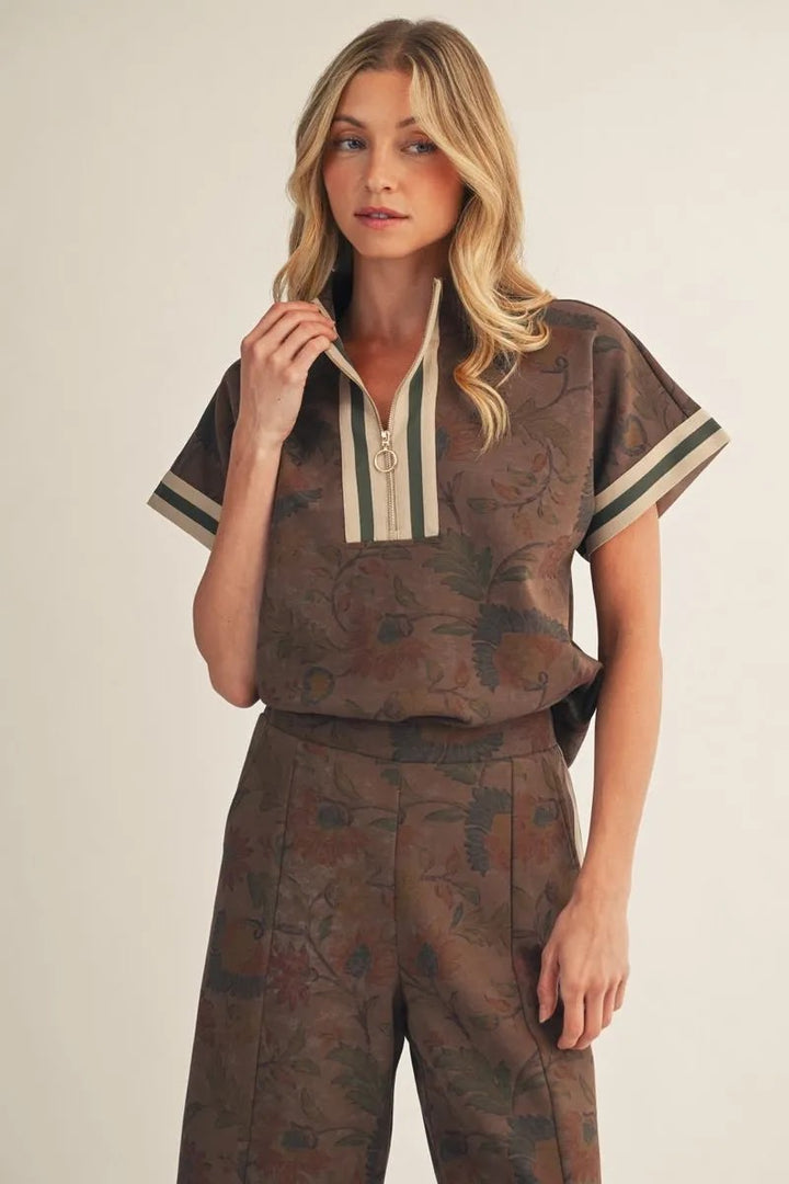 Mia Pant Set - Brown
