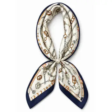 Ready to Wear Scarf - Navy Multi
