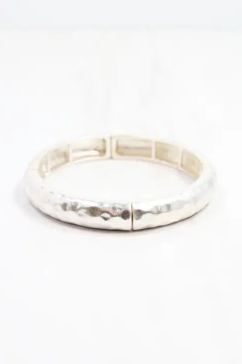 Tandy Bracelet - Worn Silver