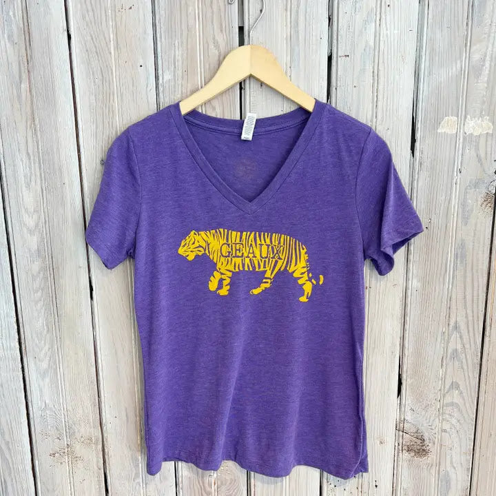 Gueax Tigers T Shirt - Purple