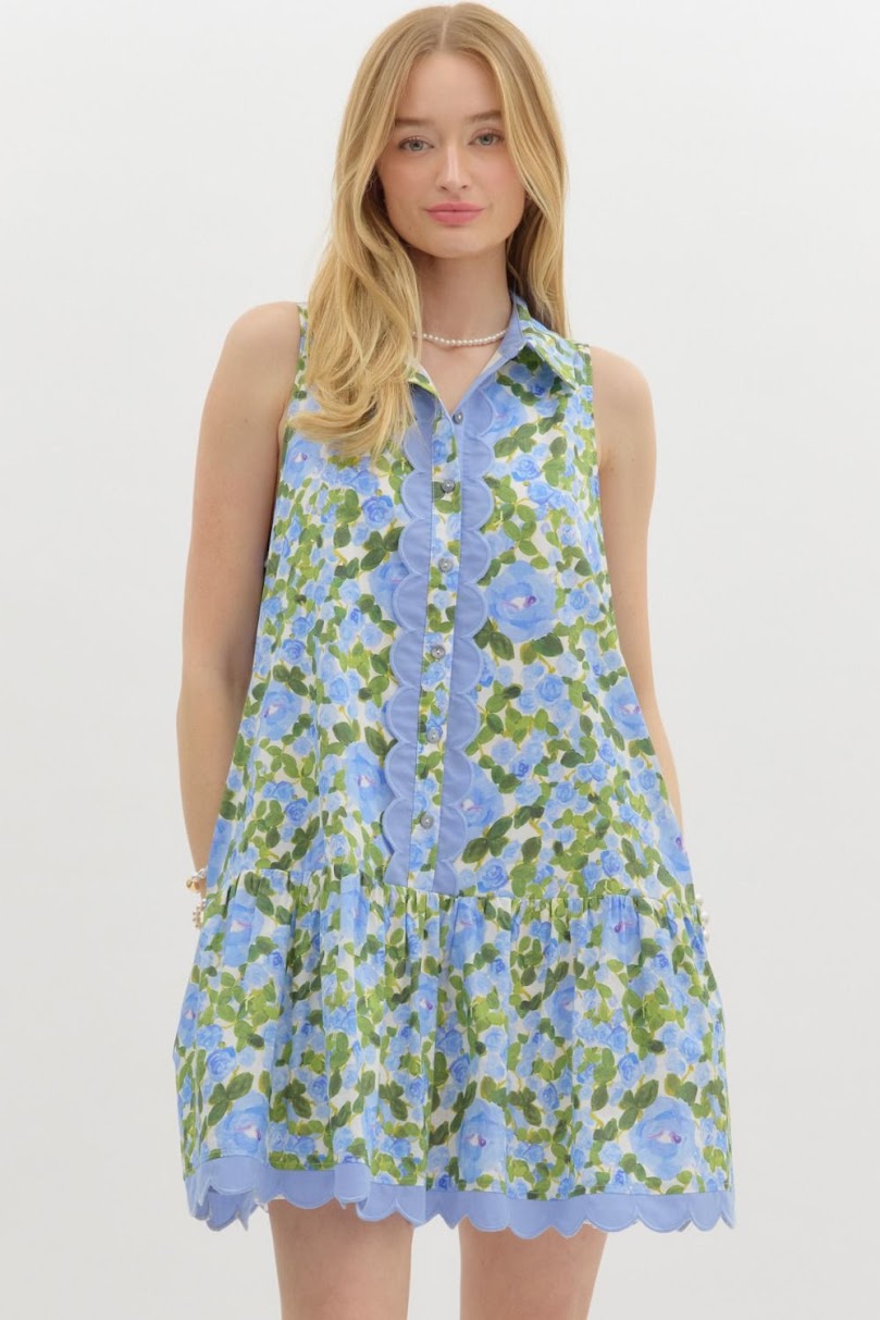 Nice & Sweet Dress - Blue