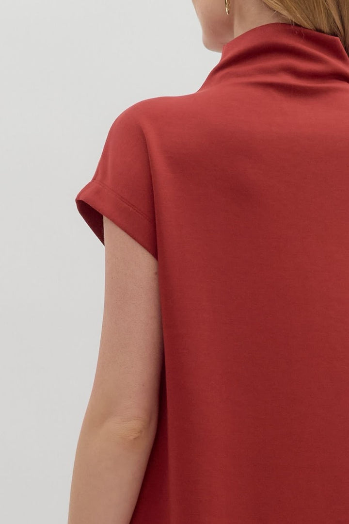 The Senia Mini Dress - Brick