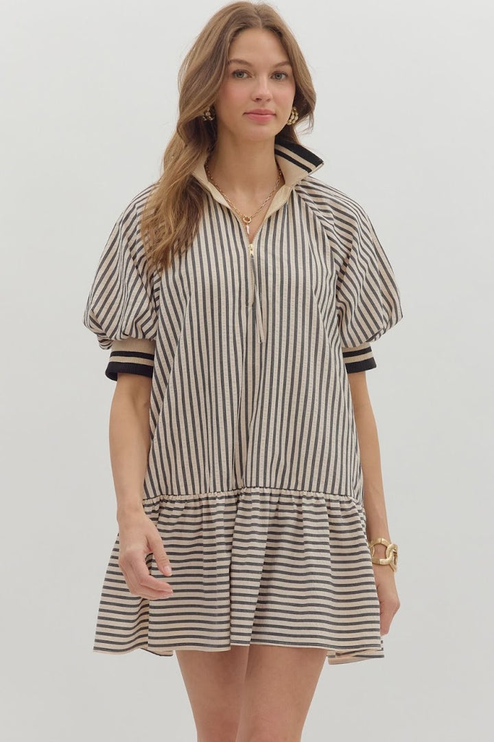 Charlene Mini Dress - Black