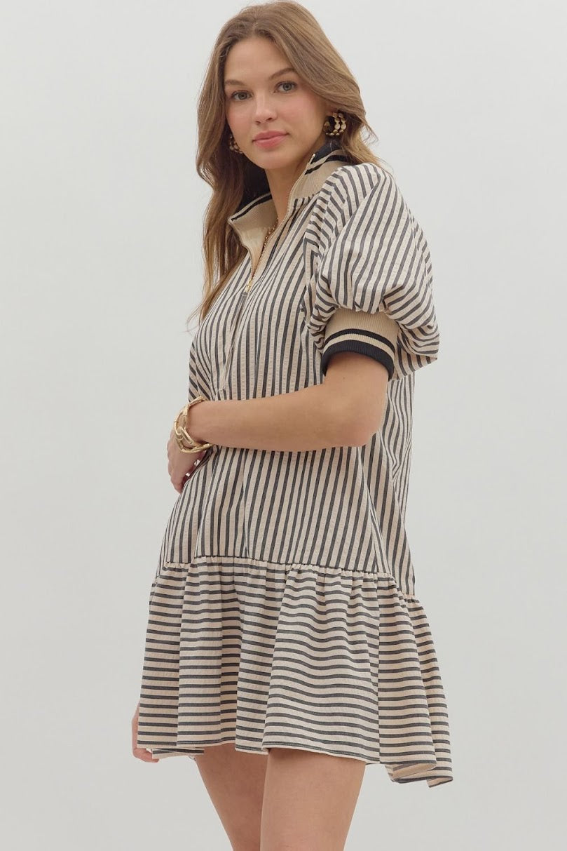 Charlene Mini Dress - Black