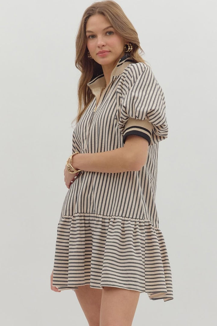 Charlene Mini Dress - Black