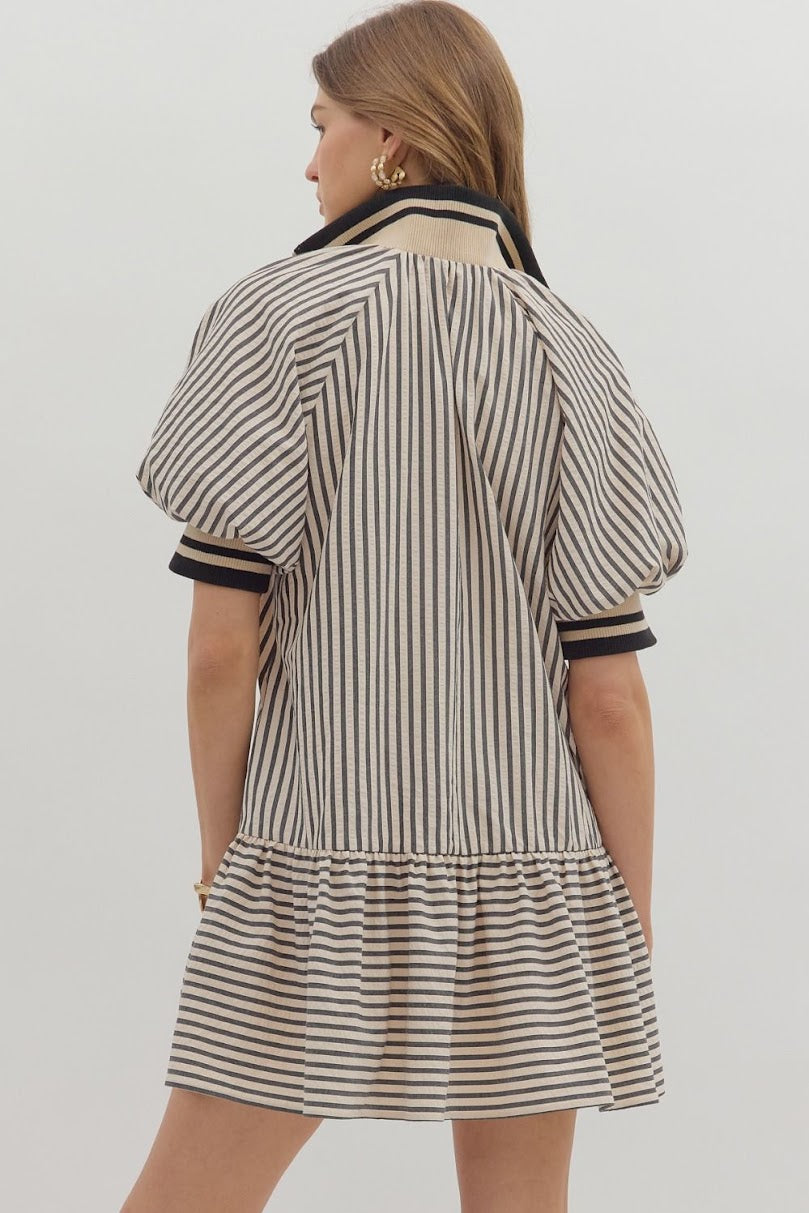 Charlene Mini Dress - Black