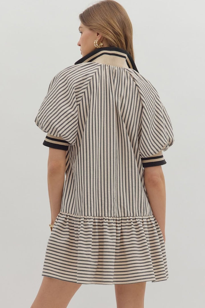 Charlene Mini Dress - Black