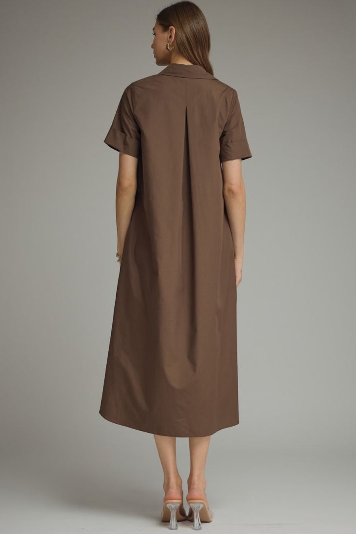 Sassy Dress - Brown