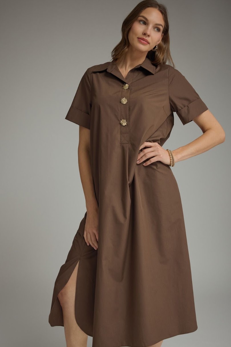 Sassy Dress - Brown