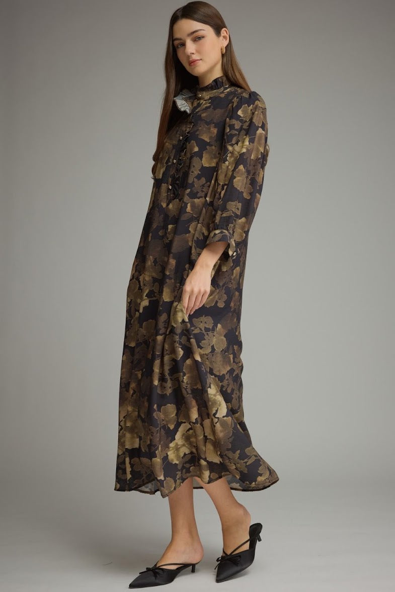 Evie Midi Dress - Black