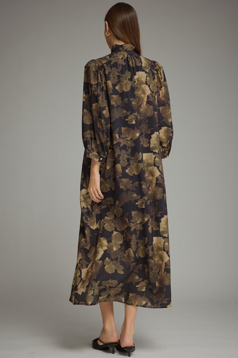 Evie Midi Dress - Black