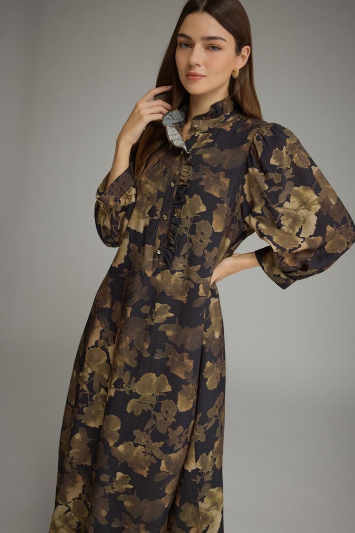 Evie Midi Dress - Black