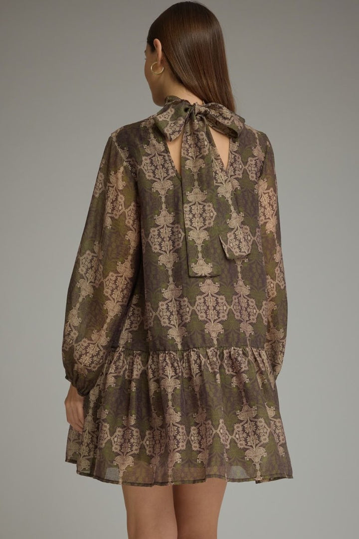 Sadie Mini Dress - Olive Brown