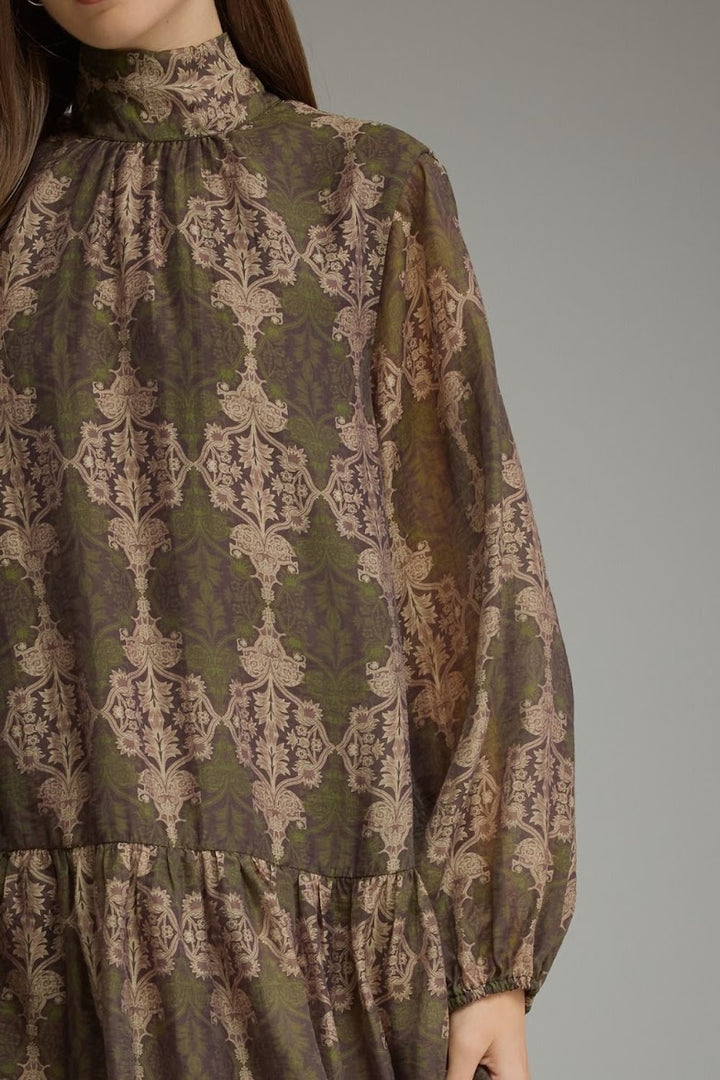 Sadie Mini Dress - Olive Brown