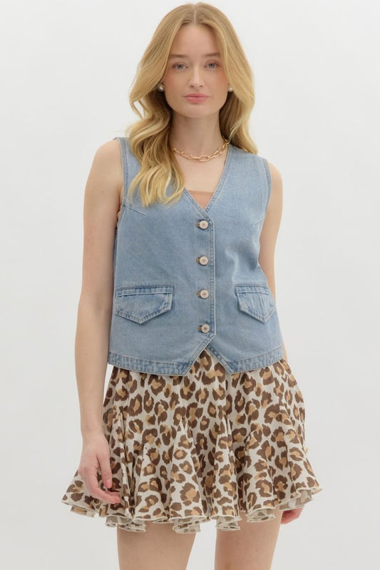 HootToot Vest - Denim
