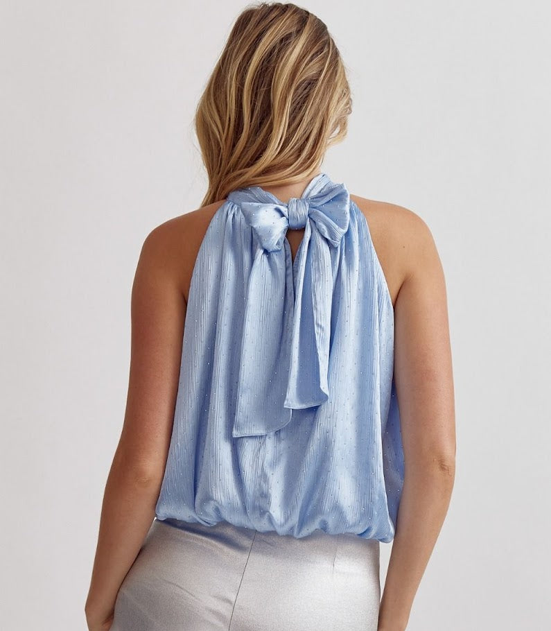 The Ava Top - Sky Blue