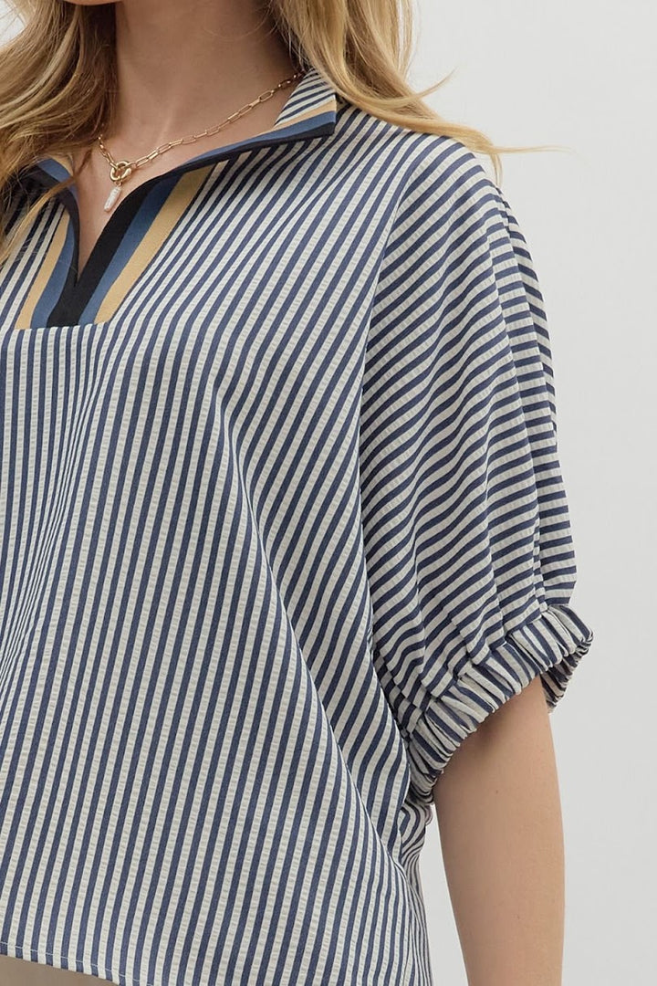 The Carla Top - Navy