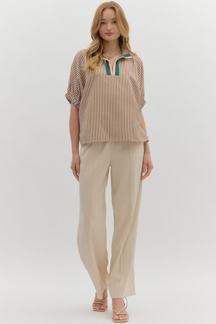 The Carla Top - Caramel