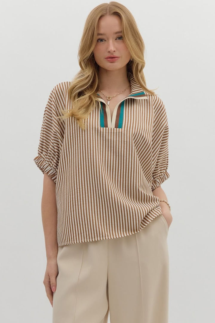 The Carla Top - Caramel