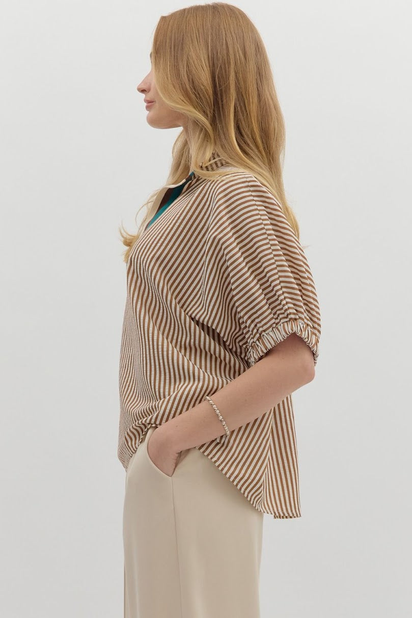 The Carla Top - Caramel