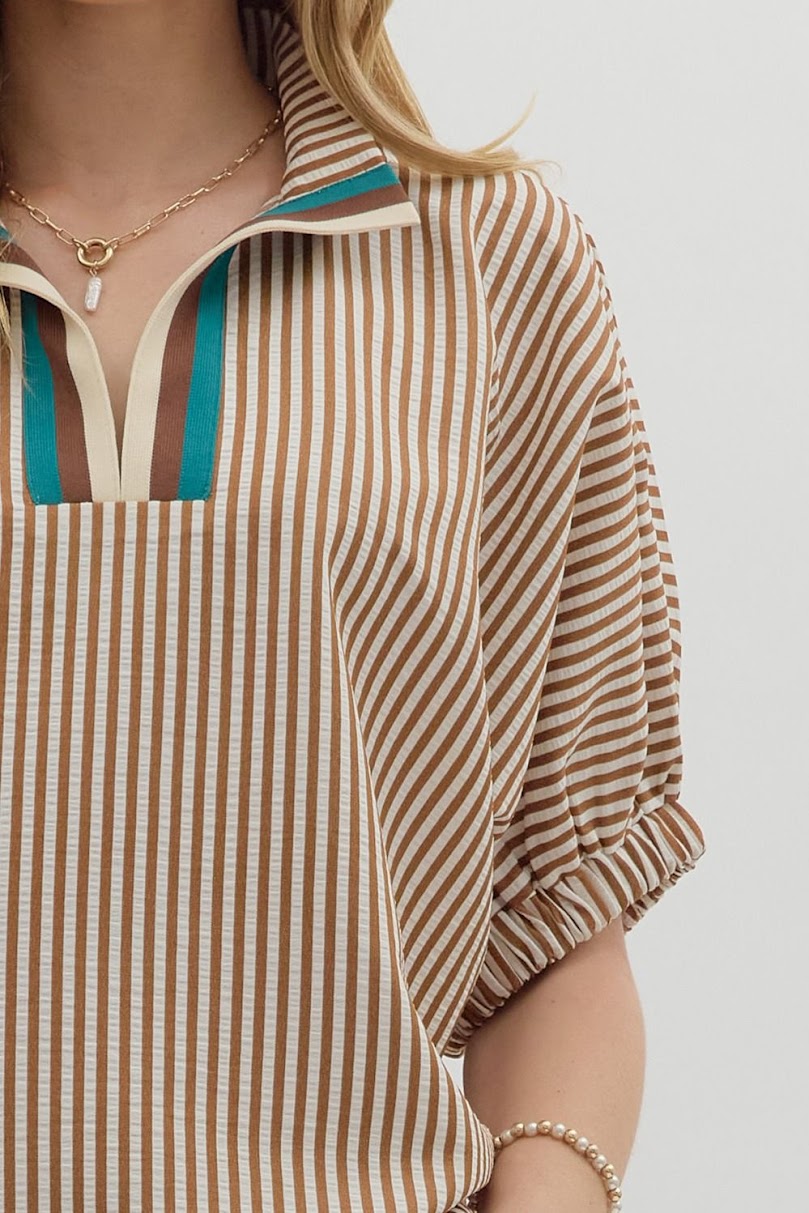 The Carla Top - Caramel