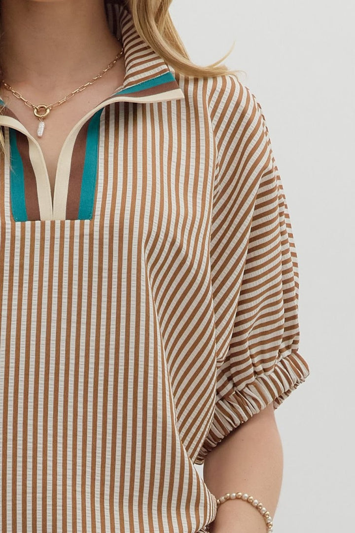 The Carla Top - Caramel