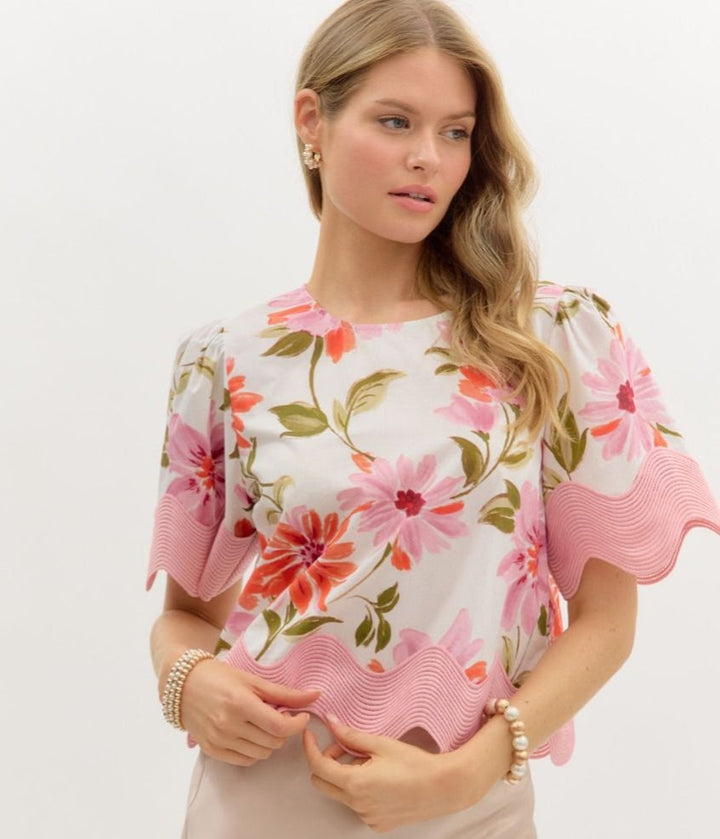 The Evangeline Top - Cream