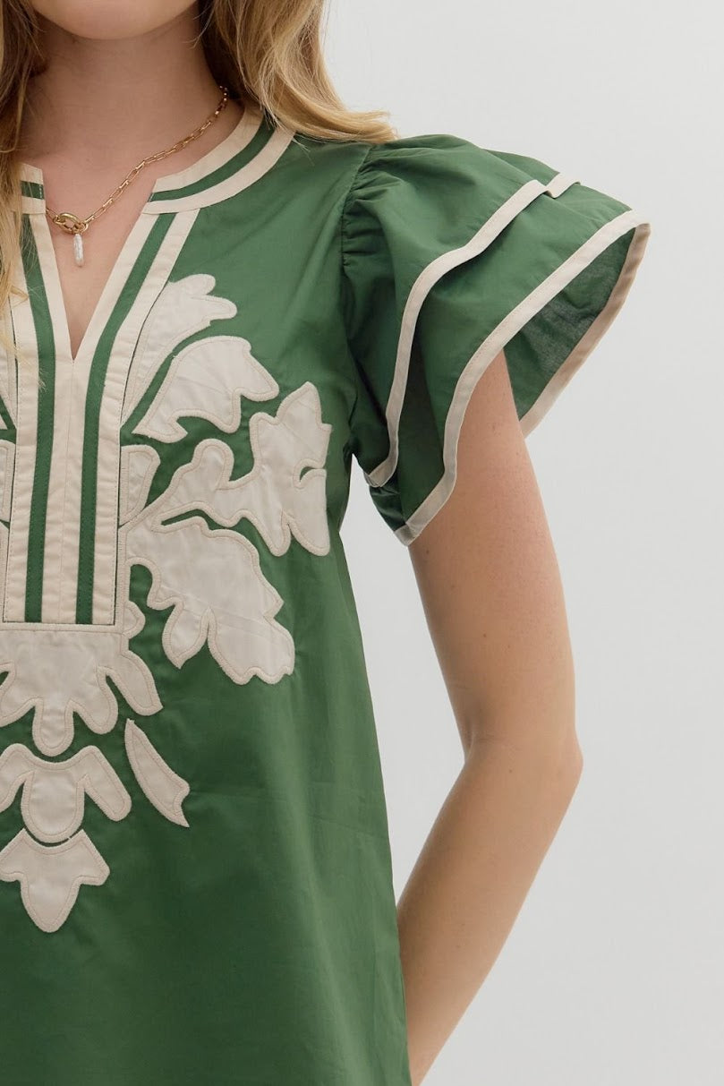 The Chrissy Blouse - Pine