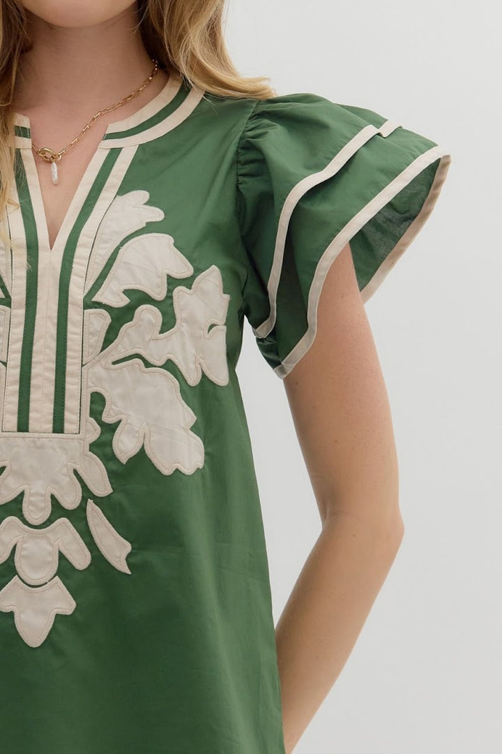 The Chrissy Blouse - Pine