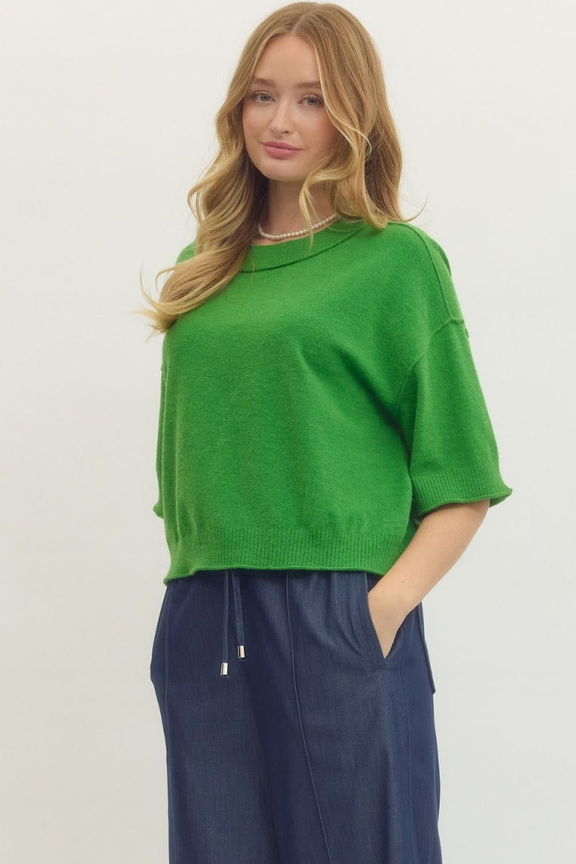 Back To Basics Sweater - Green