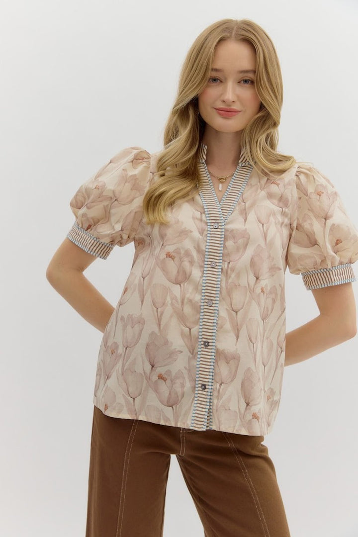 The Suzanne Top - Ecru