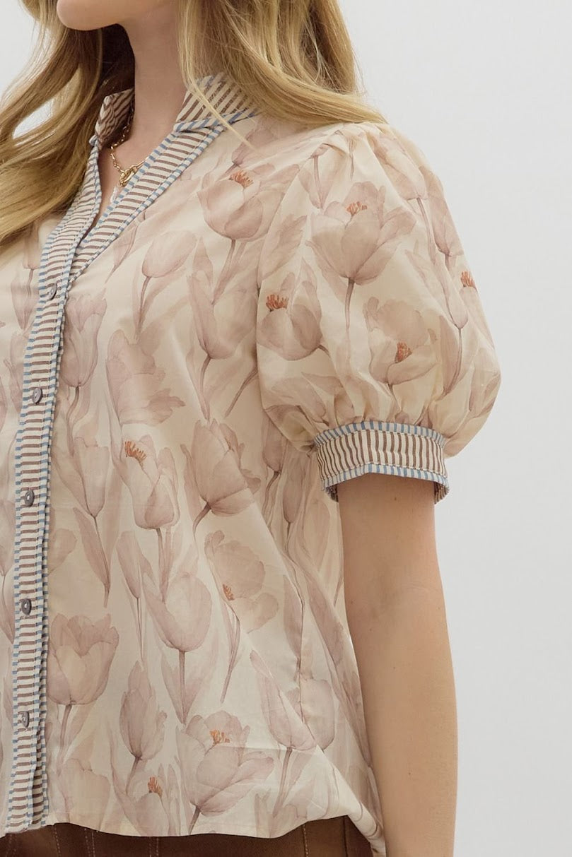 The Suzanne Top - Ecru