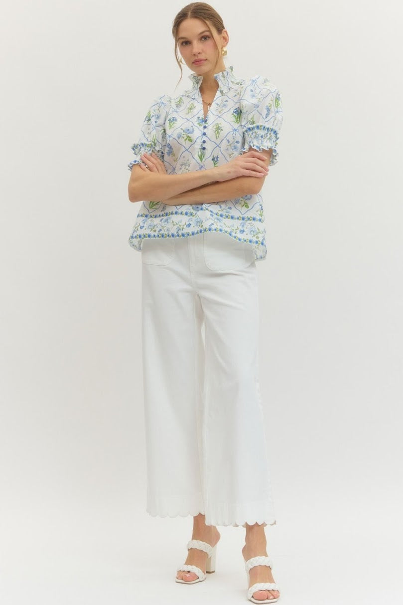 Christa Blouse - Blue