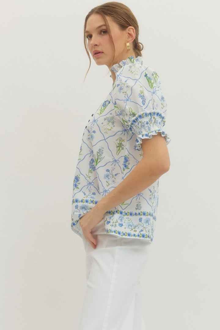 Christa Blouse - Blue